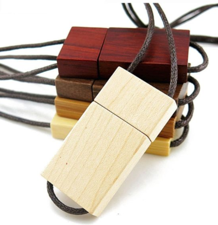 Lanyard Wooden USB Flash Drive Creative Wooden Gift USB Flash Drive