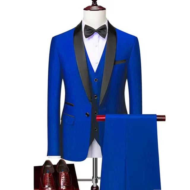 3 Pieces Wedding Suit Set For Men