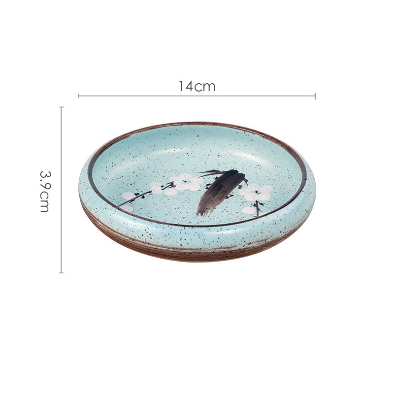 Japanese Hand-painted Ceramic Plates For Household Use