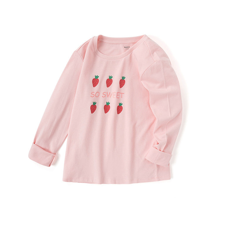 Long-sleeved Sweet Cotton Bottoming Shirt for girls