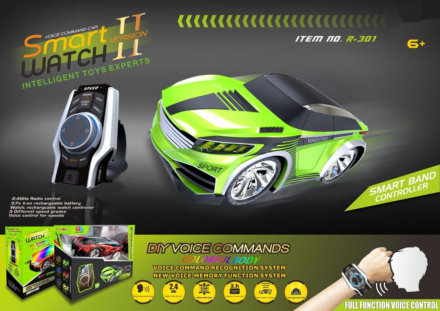 Watch Voice-activated Induction Electric Remote Control Cars