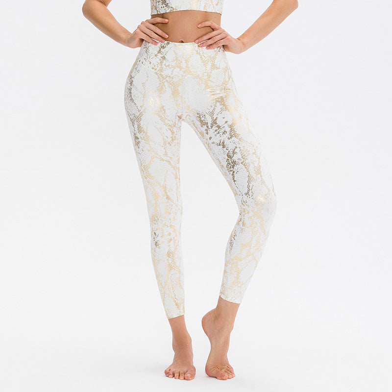 Snake Print Yoga Trousers For Women