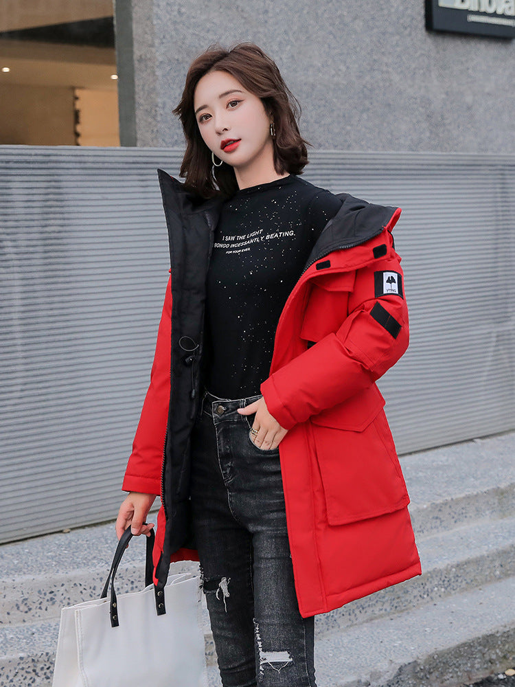 Korean-style Loose Down Cotton-padded Jacket for women