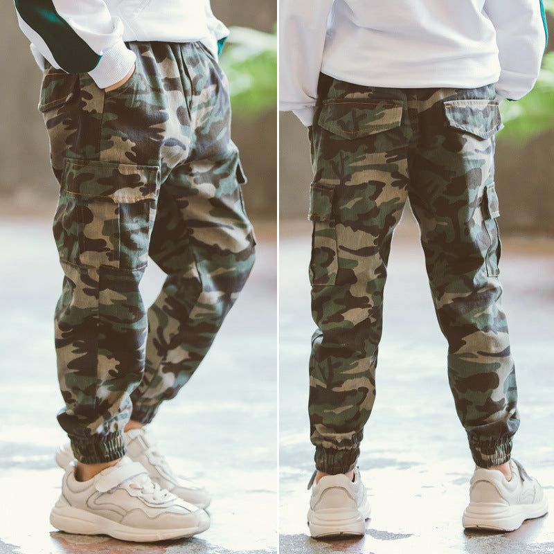 Sports Military Camouflage Casual Trousers for boys