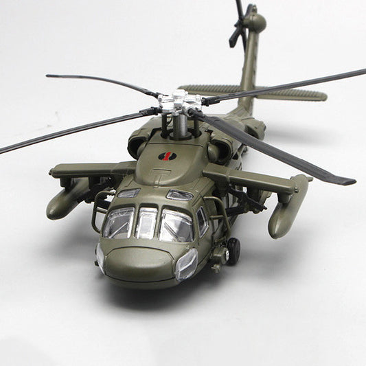 Black Hawk Gunship Alloy Military Model