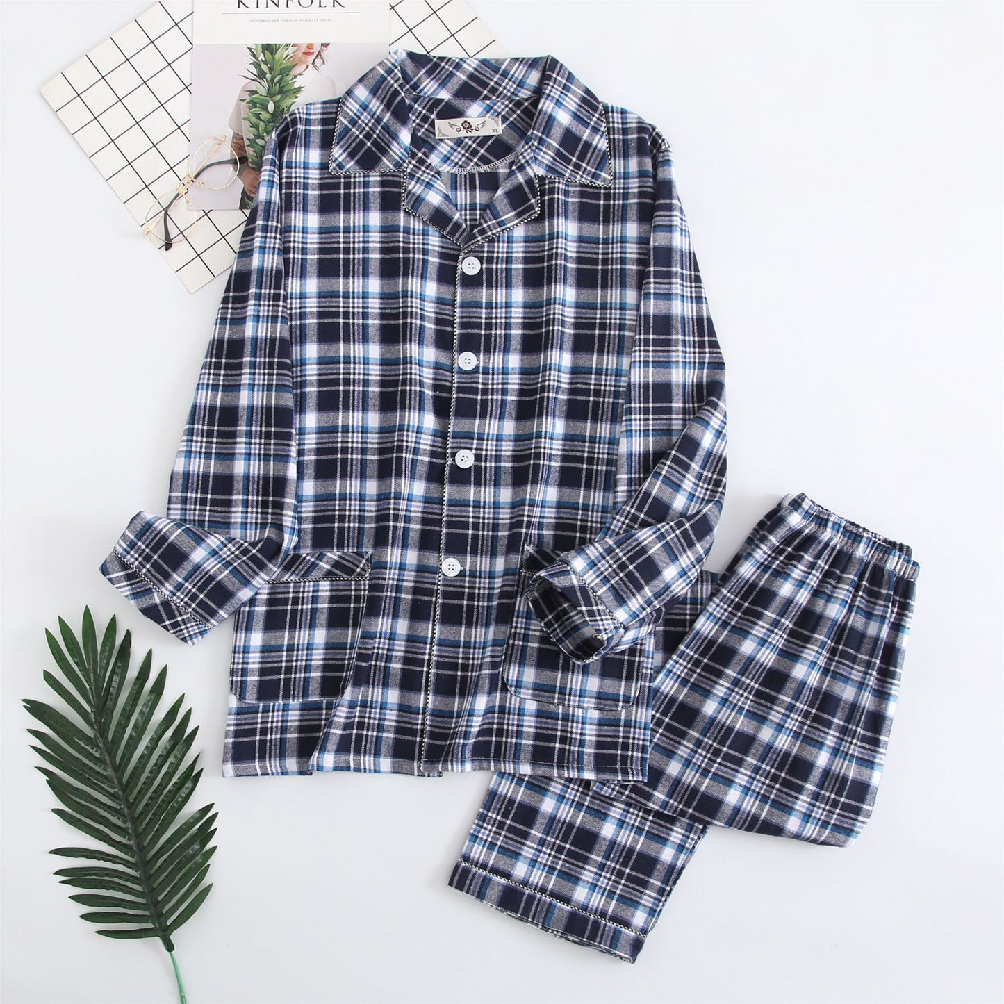 Warm Cloth Flannel Pajama Suit For Men