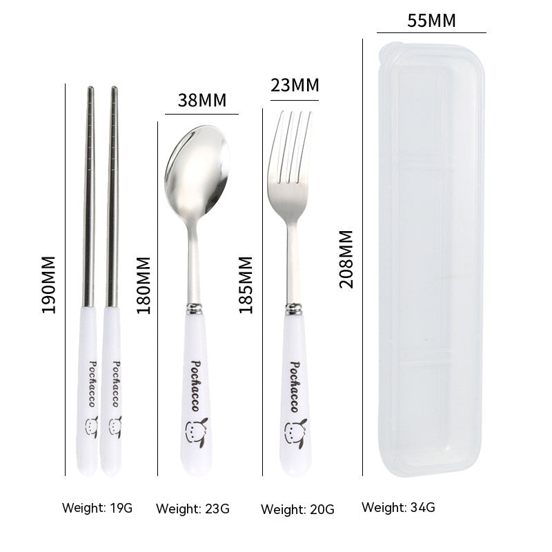 Stainless Steel Tableware Spoon Chopsticks Sets