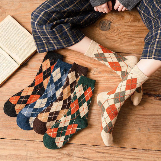 Personalized Knitted Woolen Yarn Socks for women