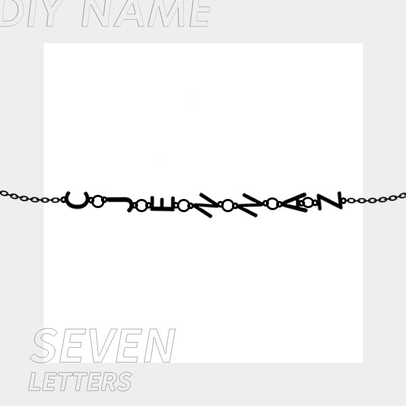 Name Bracelet DIY English Letter Stainless Steel