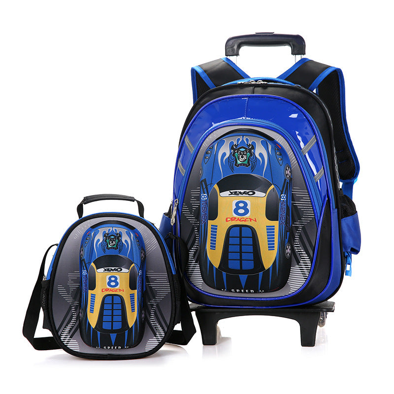 Detachable Trolley Schoolbag for kids