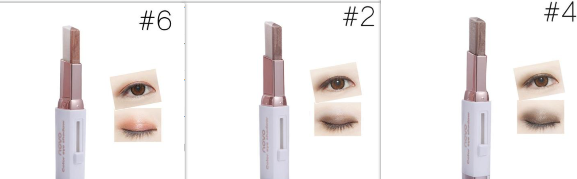 Two-color gradient eye shadow stick