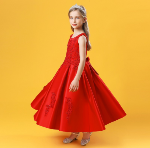 Summer Piano Performance Costume Dress for girls