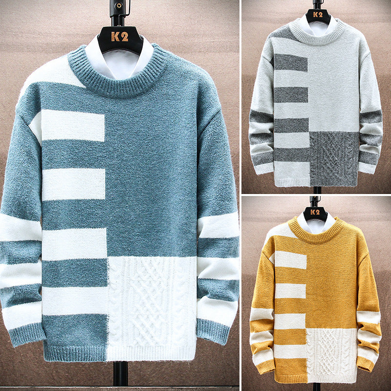 Casual Round Neck Long-Sleeved Sweater For Men