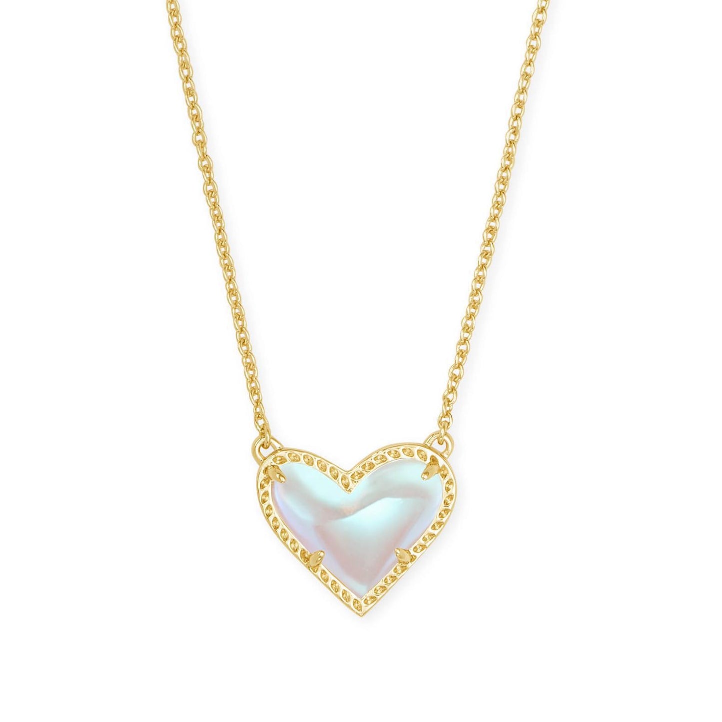 Adjustable Peach Heart Natural Stone Clavicle Chain Love Necklace For Women