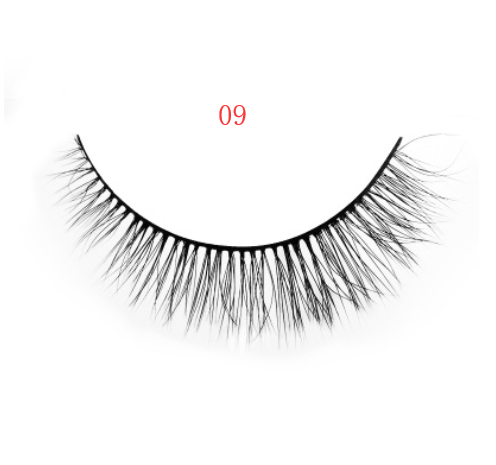 3D mink eyelashes 3 pairs of natural fiber long false eyelashes