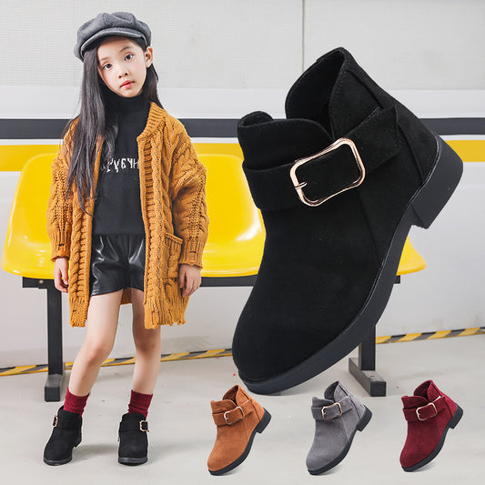 suede leather boots for girls