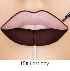 Lip Liner Matte Nonstick Cup Liquid Lipstick Double Lip Gloss Pen