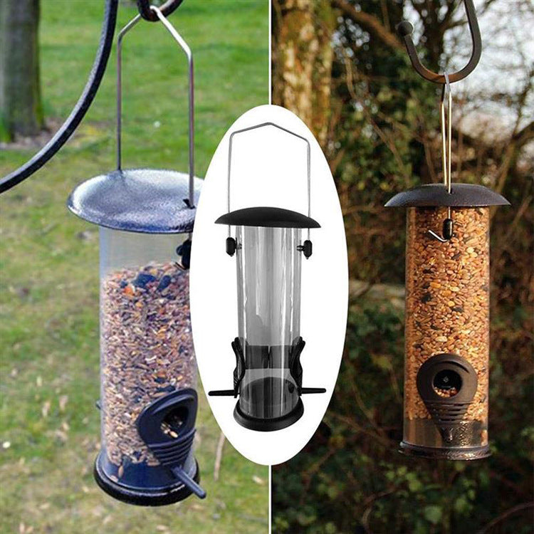 Outdoor Hanging Bird Feeder Automatic Pet Parrot Portable Feeder Dispenser