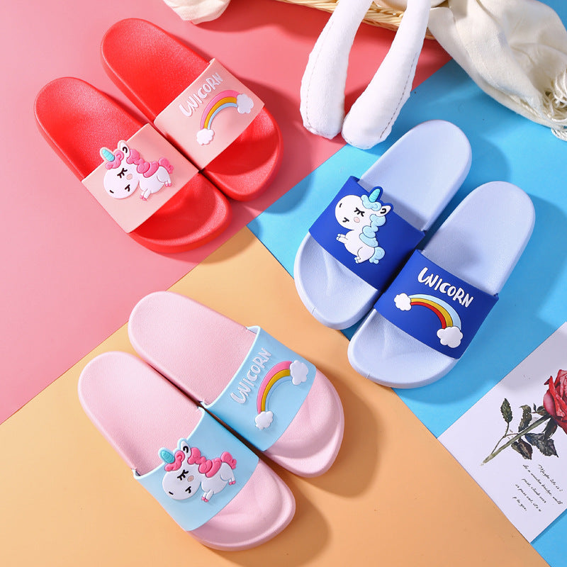 Antislip parent child slippers for  girls