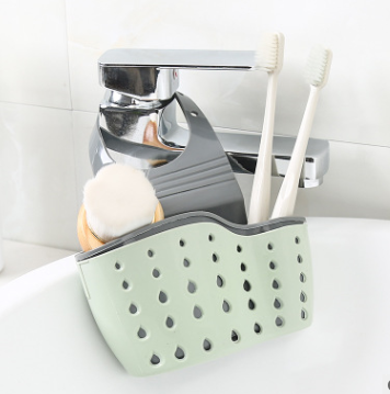 Kitchen Drain Holder Rubber Sponge Storage Rack Basket Wash Cloth Organizer Bathroom Toilet Soap Shelf