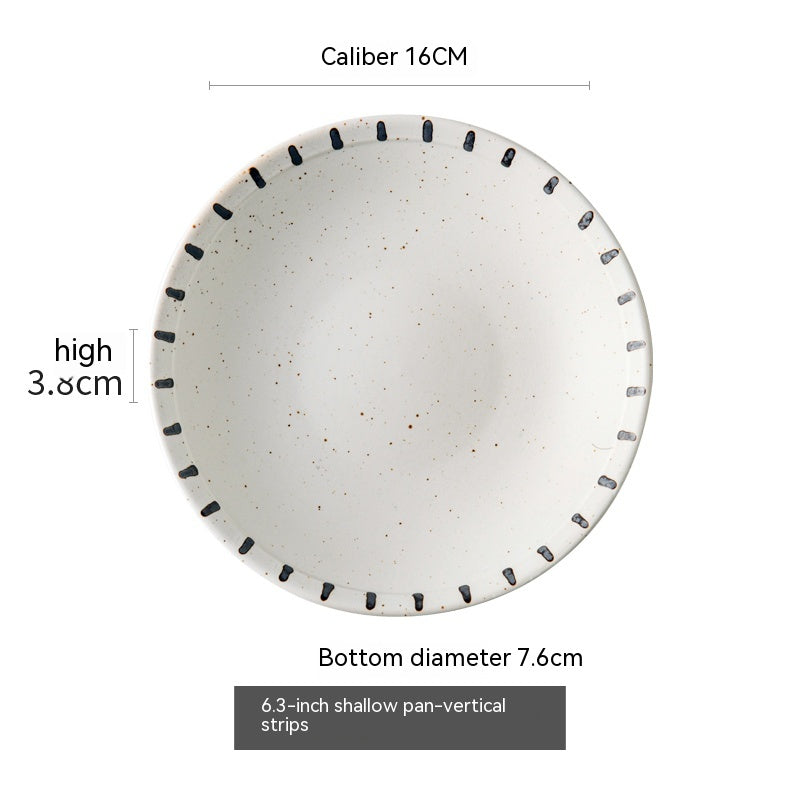 Japanese Textured Tableware And Household Plates