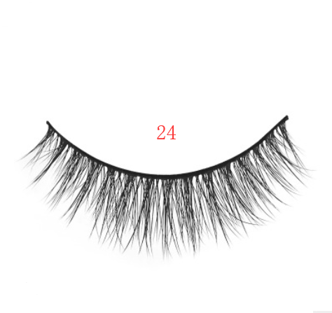 3D mink eyelashes 3 pairs of natural fiber long false eyelashes