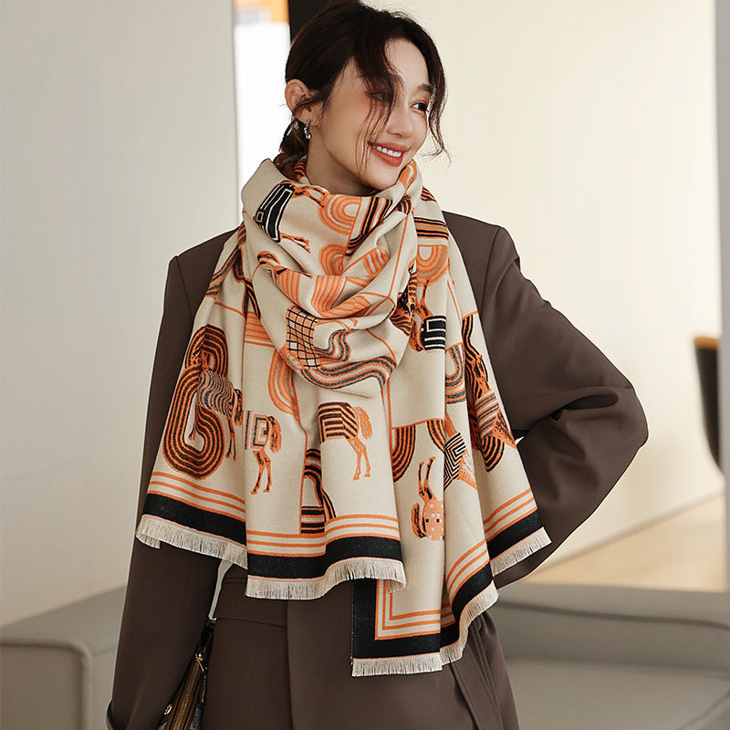 Air-conditioned Room Cashmere-like Talma Student Scarf for women