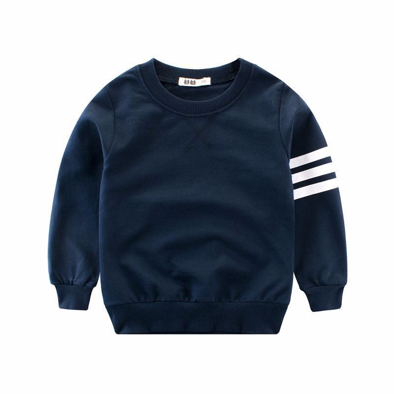 long sleeve round neck pullover coat for boys