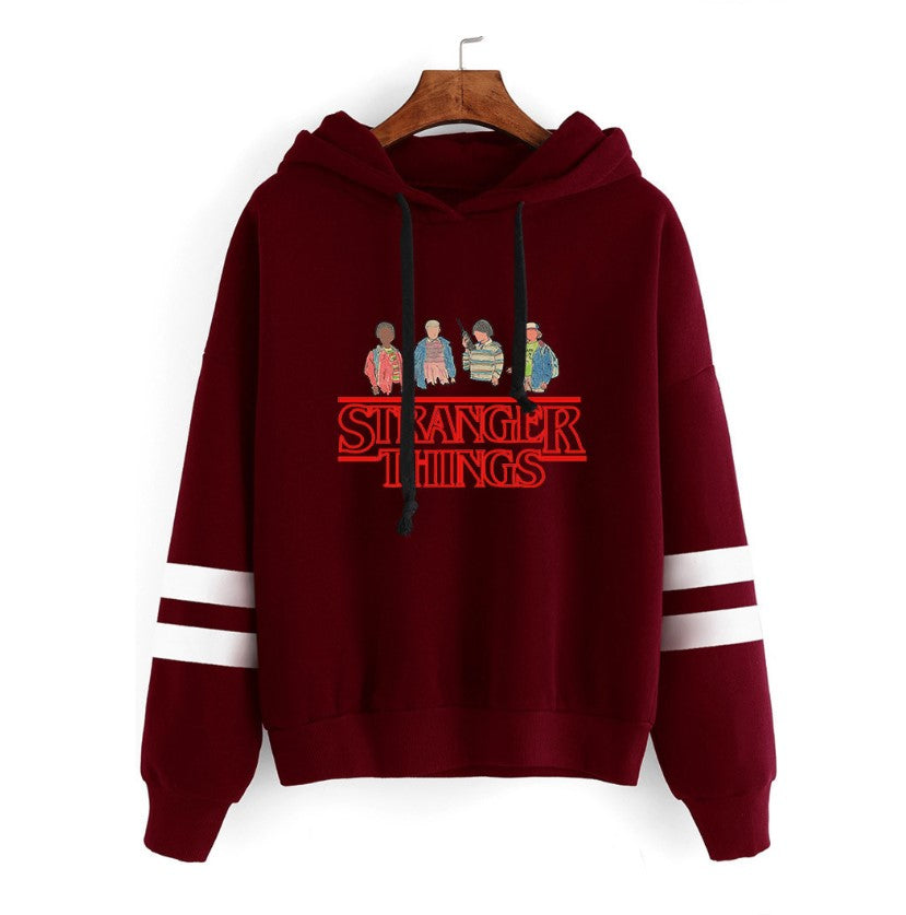 Stranger Things Striped Hoodies For Men