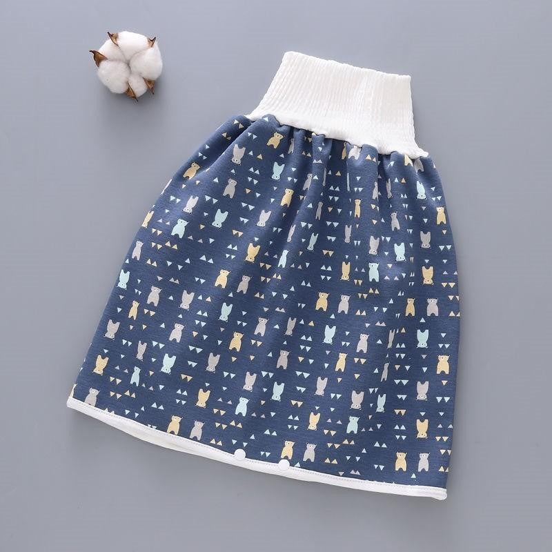 Cotton and bamboo fiber diaper skirt for baby