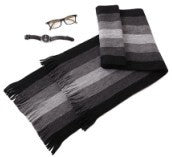 Imitated cashmere color matching casual men's thick scarf