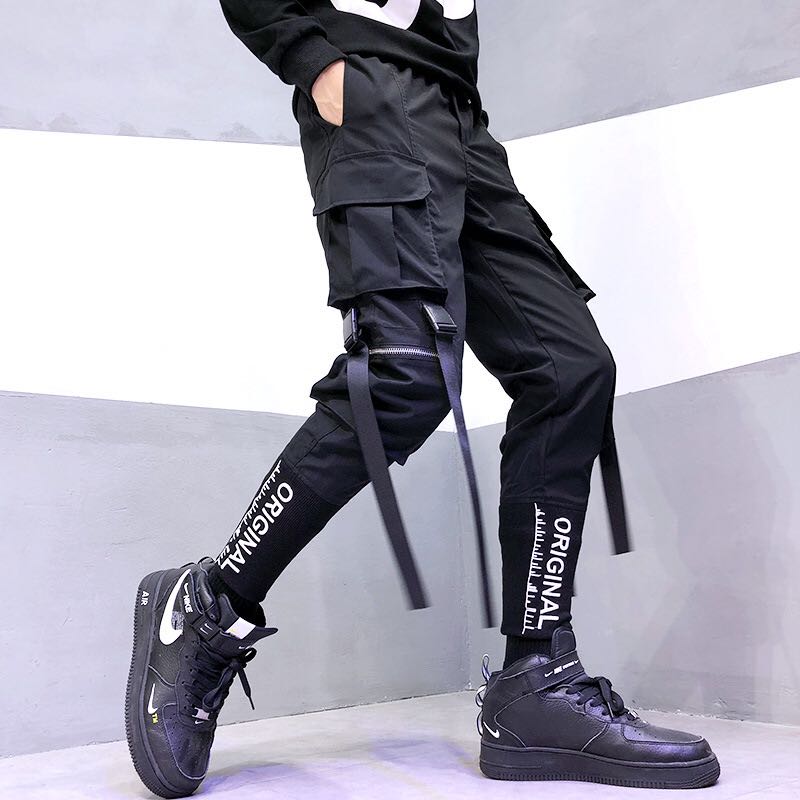 High-end Cargo Pants With Embroidery For Men