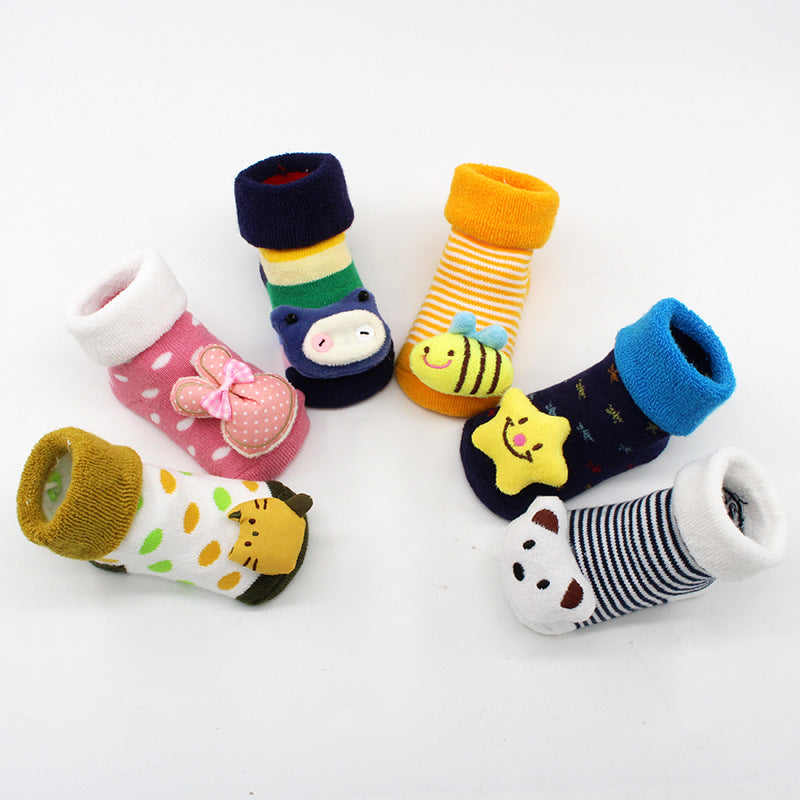 Stitching doll floor socks for baby