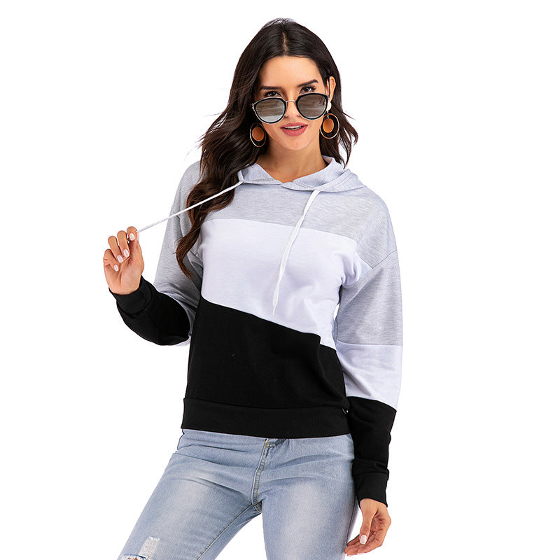 Contrasting Colors Matching Hoodies For Women