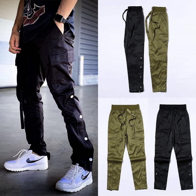 Velcro Buttoned Cargo Pant For Men