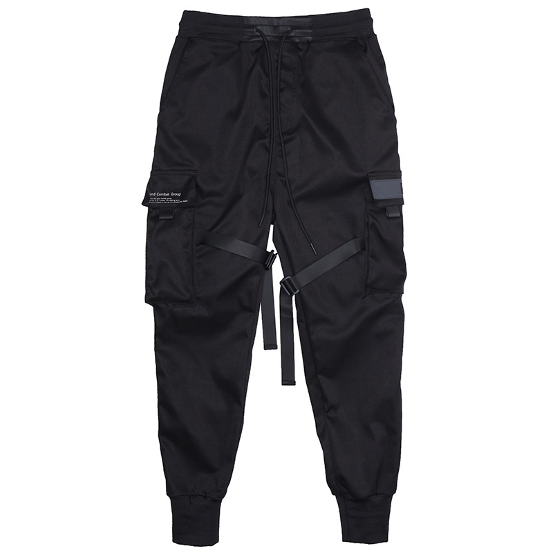 Elastic Waist Hip Hop Cargo Pant For Men