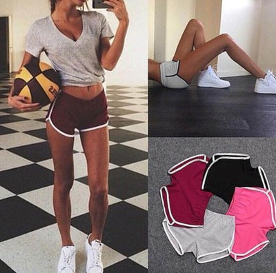 Workout Waistband Skinny Shorts For Women