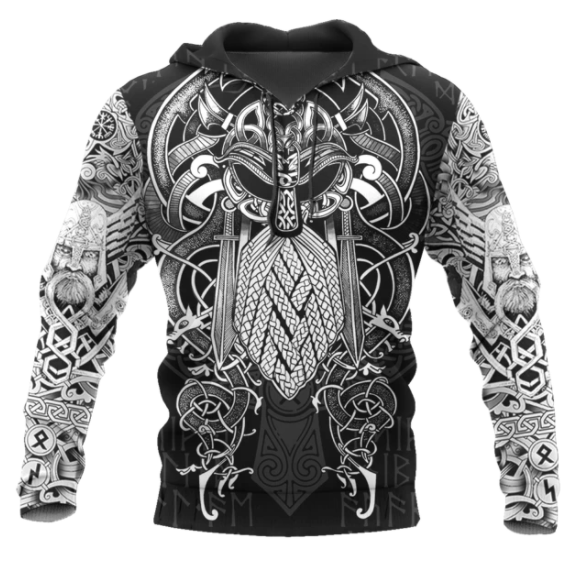 Viking Tattoo 3D Hoodies For Men