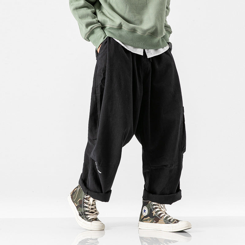 Straight Wide Leg Cargo Pant For Men