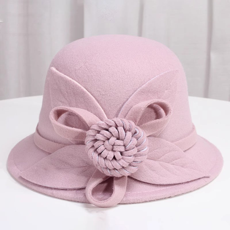 Korean Style Autumn And Winter  Woolen   Fisherman Basin Hat for girls