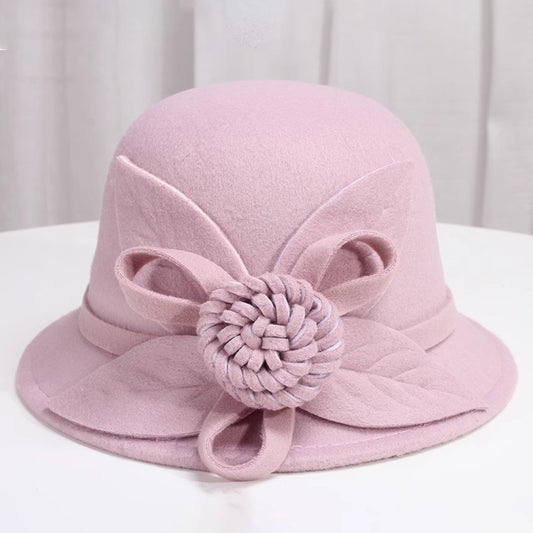 Korean Style Autumn And Winter  Woolen   Fisherman Basin Hat for girls