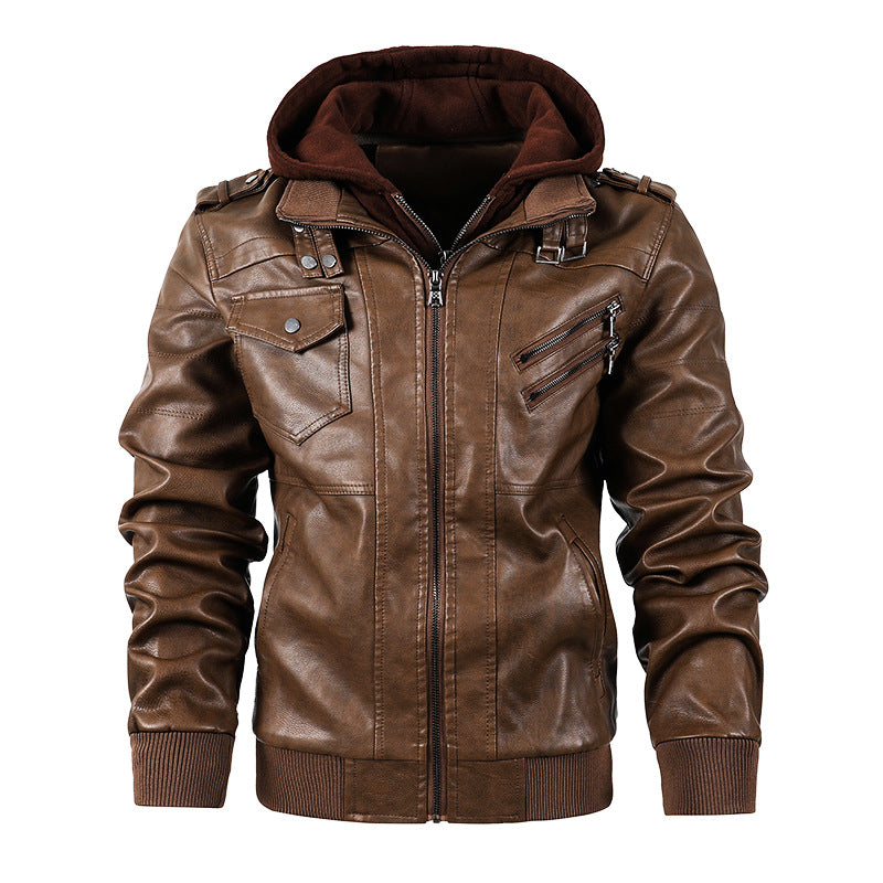 Inner Velvet Leather Jackets For Men