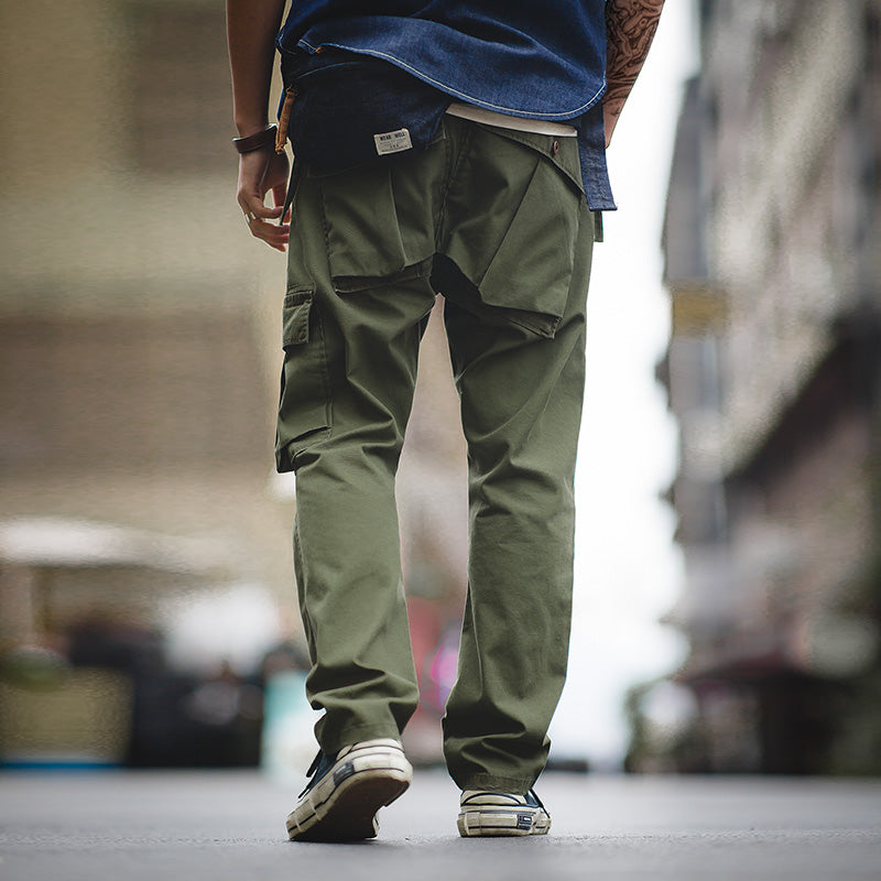 Japanese Style Retro Back Pocket Cargo Pant For Men.