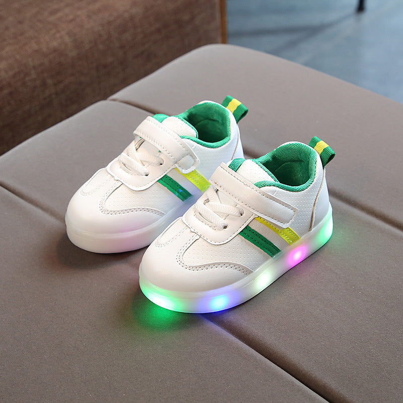 Kimmy White LED Sneakers Shoes for boys