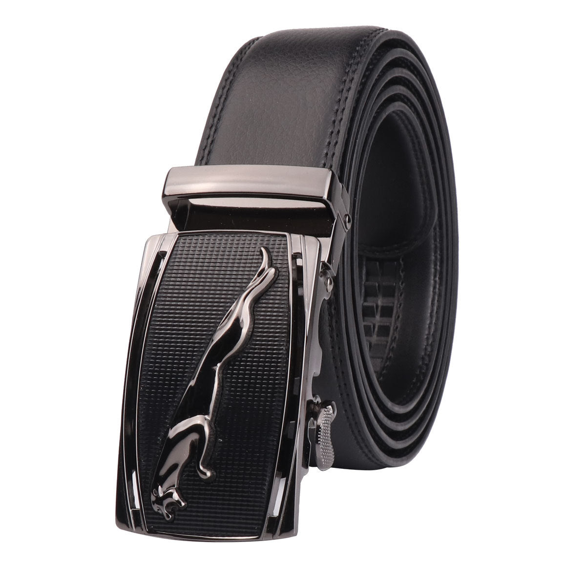 Leather men's belt