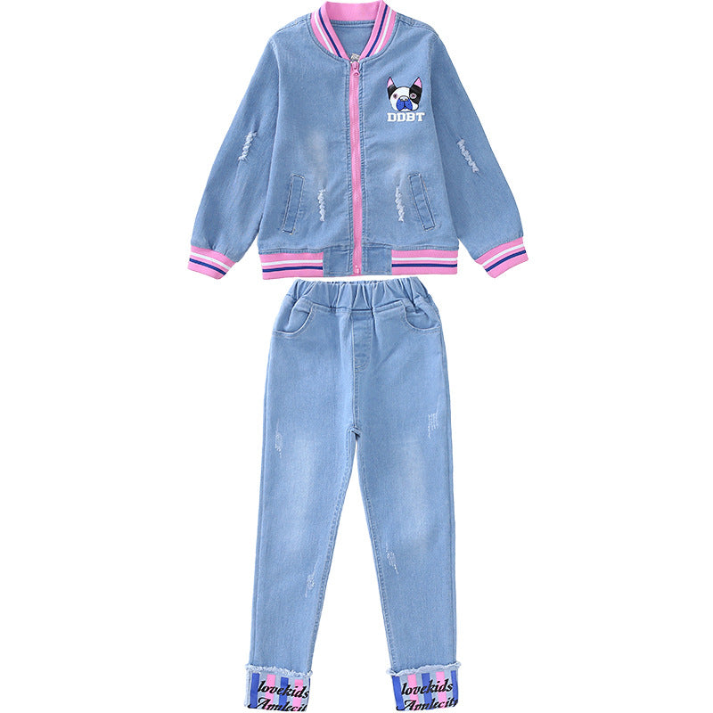 denim suit for girls