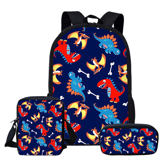 European And American Cartoon Dinosaur Schoolbag for kids