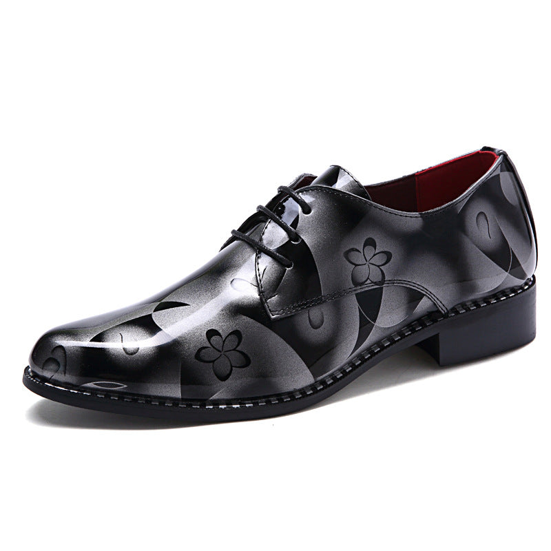 Business Formal Wear Wedding Bright Leather Shoes for men