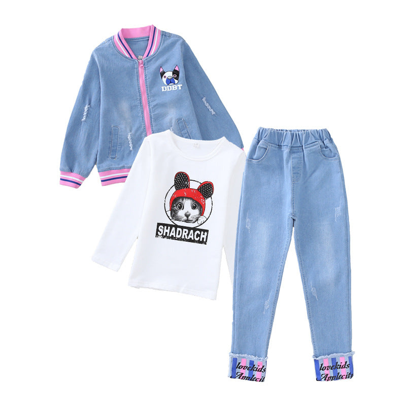 denim suit for girls