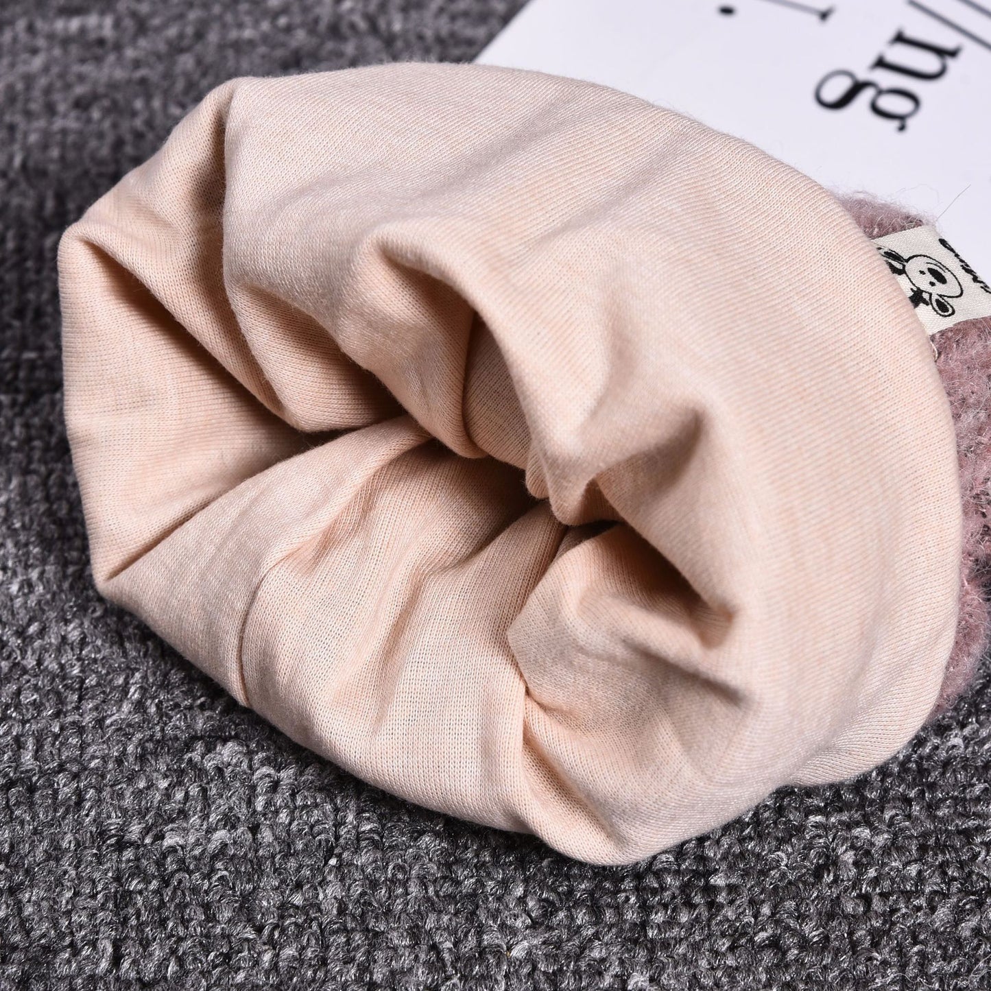 Infant Fall And Winter Thick Warm Wool Ball Baby Knit Caps for kids